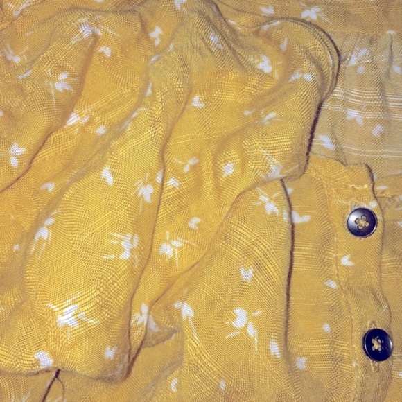 Universal Thread large mustard floral boho blouse - Picture 4 of 4